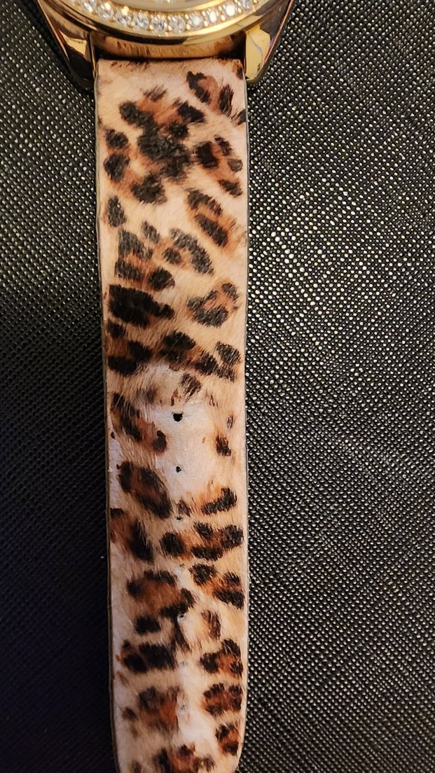 ORJINAL GUESS Kahverengi Leopar Desenli Kadın Kol Saati - Görsel 3