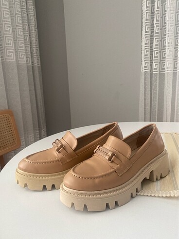 40 Beden camel Renk Loafer Yeni Ayakkabı