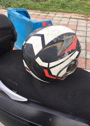 KNT Seramik Motor Kaskı, Yılan Desenli, Tokalı - Görsel 2