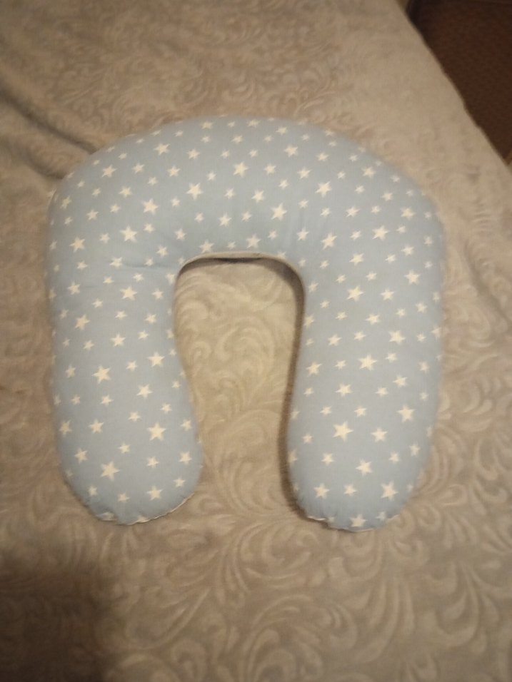 Yıldız Desenli Pastel Emzirme ve Hamile Yastığı - Görsel 2