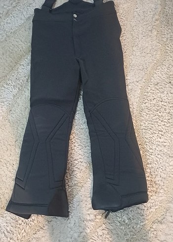 kadın Siyah Kayak Pantolonu Askılı - Görsel 2