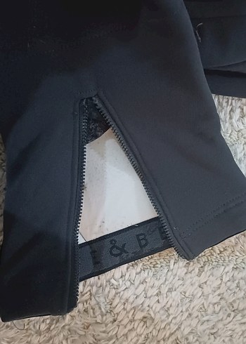 kadın Siyah Kayak Pantolonu Askılı - Görsel 4