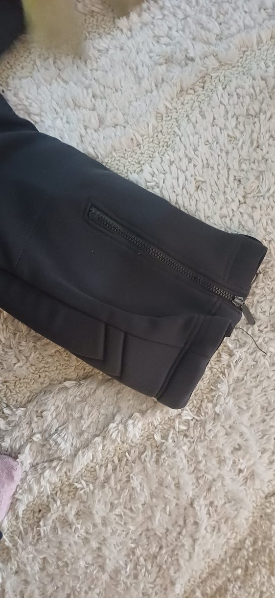 kadın Siyah Kayak Pantolonu Askılı - Görsel 3