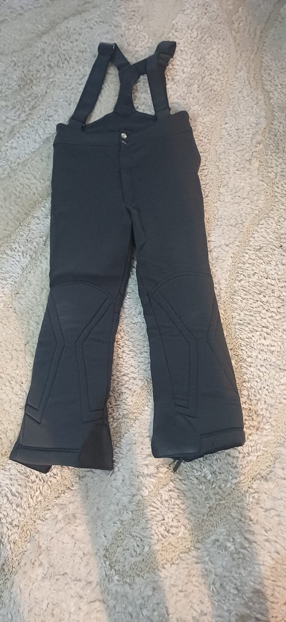 kadın Siyah Kayak Pantolonu Askılı - Görsel 2