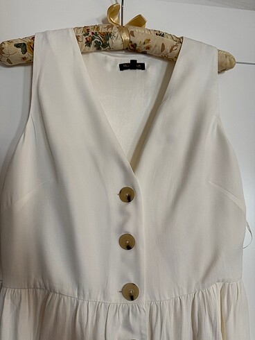 Massimo Dutti Massimo dutti beyaz elbise