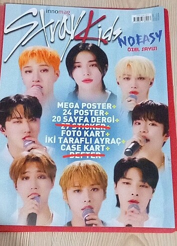 STRAY KİDS NOEASY ÖZEL SAYI DERGİ