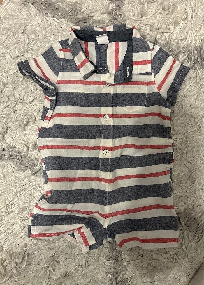 Gap erkek bebek gömlek yakalı tulum - Görsel 3