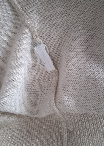 M&S marka bej Düğmeli Kadın Yün Hırka - Görsel 5