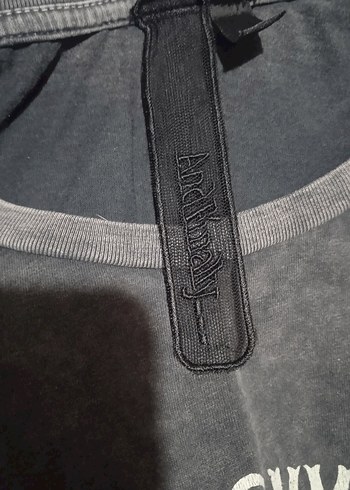 Gri Rock Punk Baskılı Erkek Tişört - Görsel 5