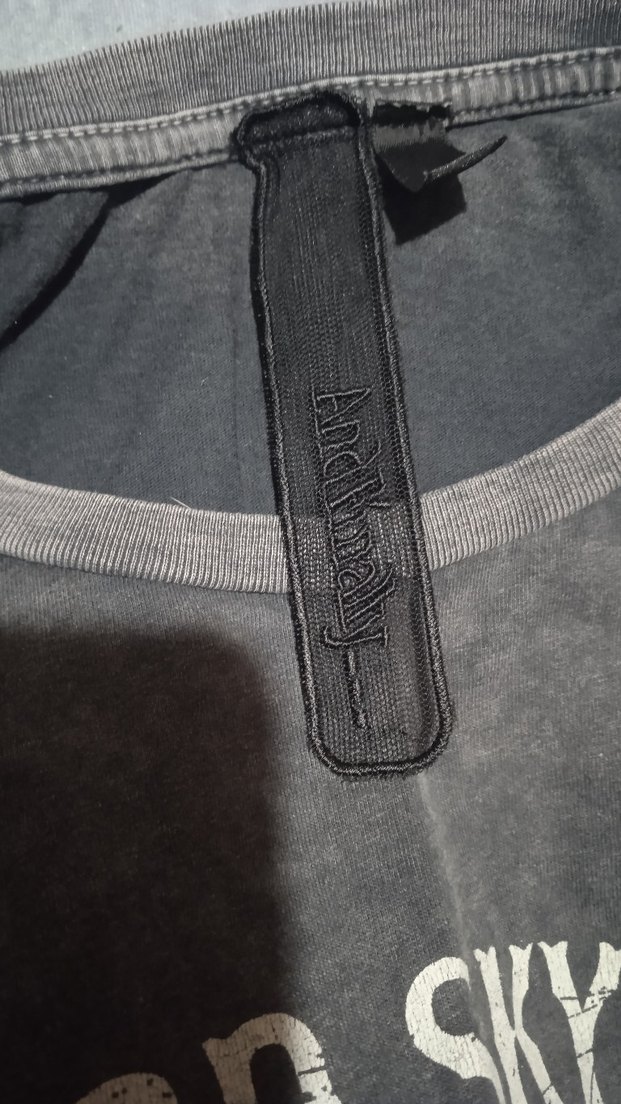 Gri Rock Punk Baskılı Erkek Tişört - Görsel 5