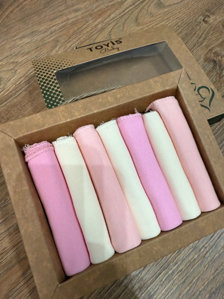 Toyis Bebek Mendili %100 Pamuk 6'lı Set - Görsel 2