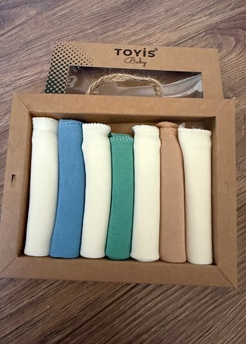 Toyis Bebek Mendili 6'lı Pamuk Set - Görsel 2