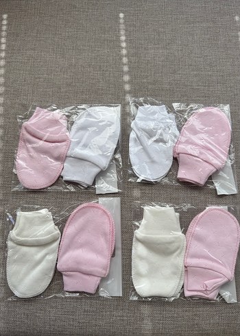 Kız Çocuk Beyaz Örgü Polar Eldiven - Görsel 5