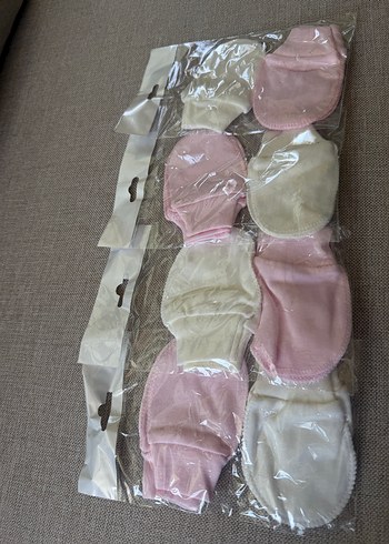 Kız Çocuk Beyaz Örgü Polar Eldiven - Görsel 2