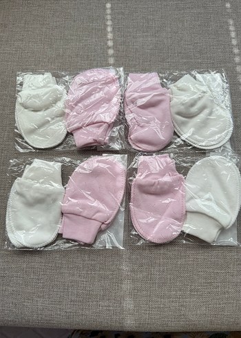 Kız Çocuk Beyaz Örgü Polar Eldiven - Görsel 6