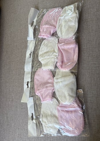 Kız Çocuk Beyaz Örgü Polar Eldiven - Görsel 3