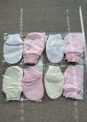 Kız Çocuk Beyaz Örgü Polar Eldiven - Görsel 13