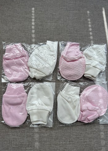 Kız Çocuk Beyaz Örgü Polar Eldiven - Görsel 9