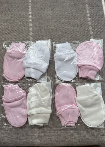 Kız Çocuk Beyaz Örgü Polar Eldiven - Görsel 10