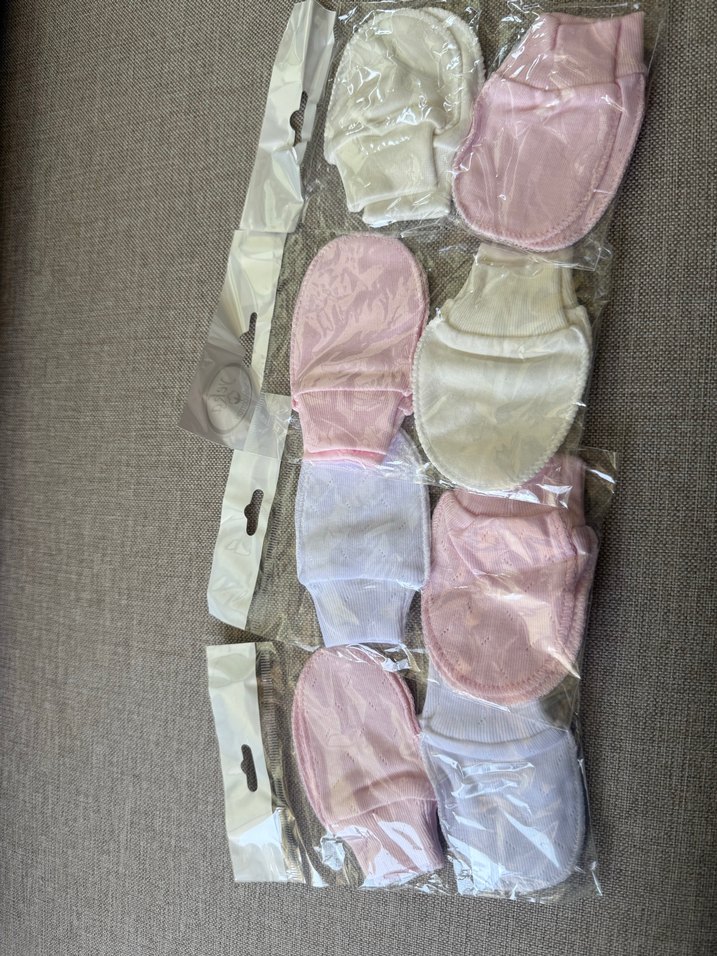 Kız Çocuk Beyaz Örgü Polar Eldiven - Görsel 4