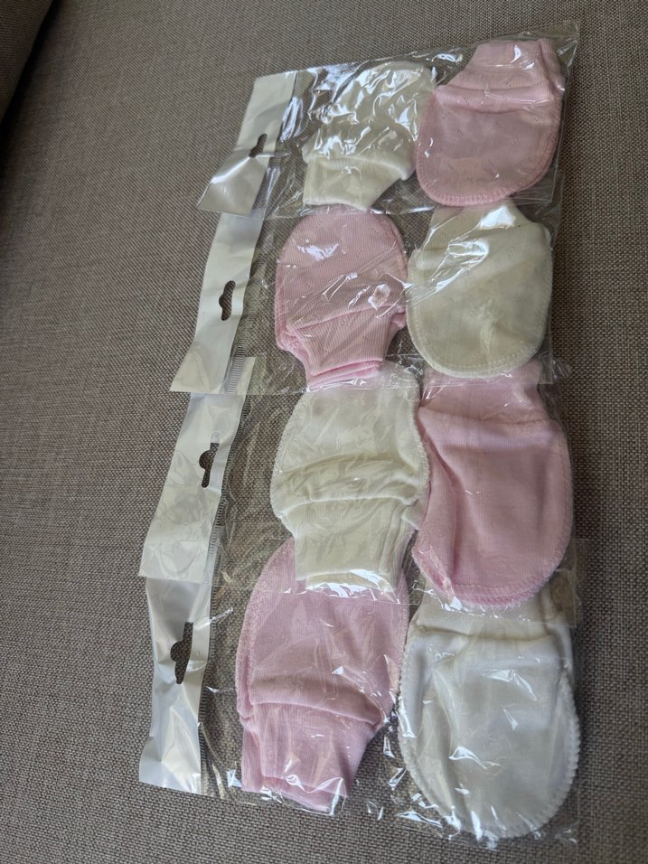 Kız Çocuk Beyaz Örgü Polar Eldiven - Görsel 2