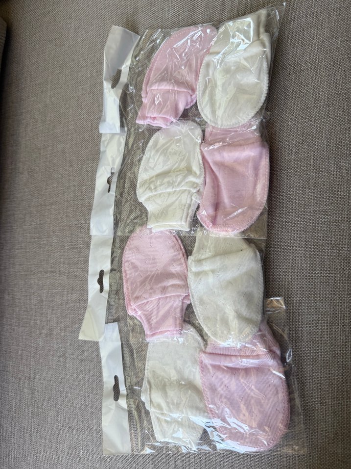 Kız Çocuk Beyaz Örgü Polar Eldiven - Görsel 3