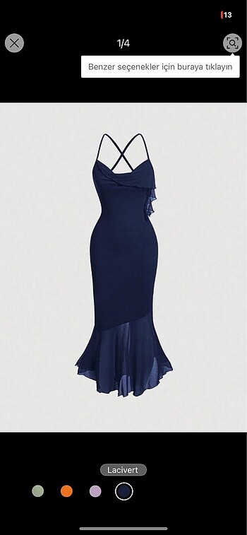 Shein elbise etiketli