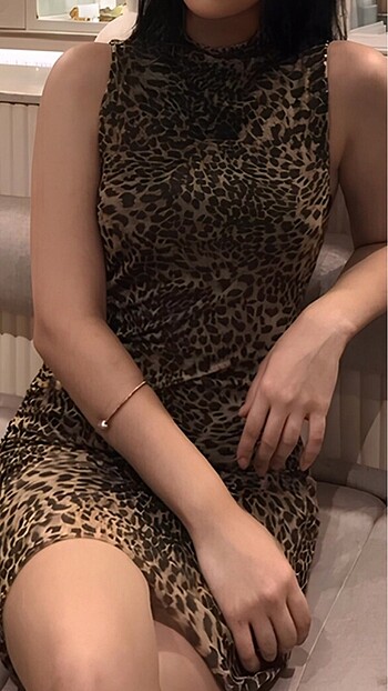 Kısa Elbise Leopar