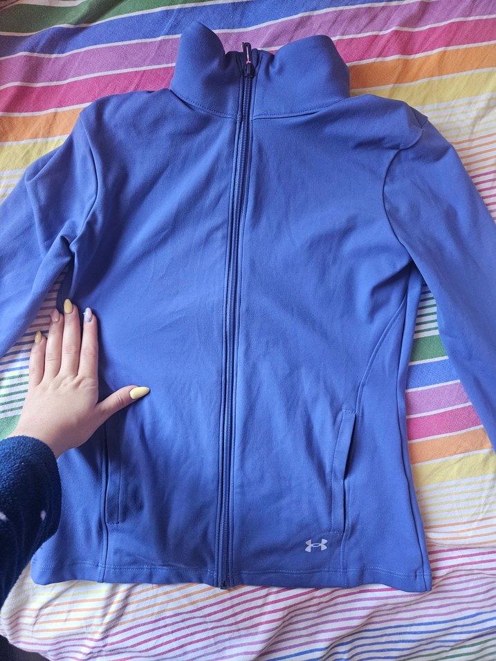 under armour Kadın Lacivert Fermuarlı Spor Ceket - Görsel 2