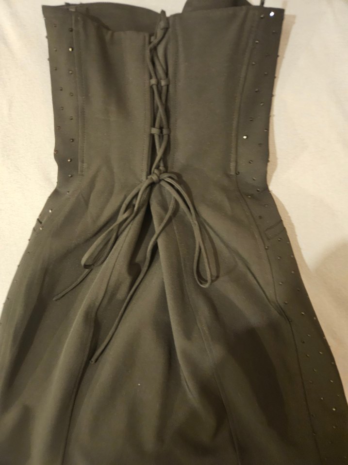 adl Düğmeli,siyah Kadın Elbise - Görsel 2