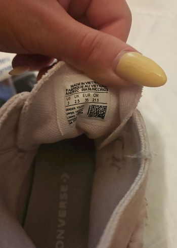 coquette Pembe Fiyonklu ayakkabı converse - Görsel 8