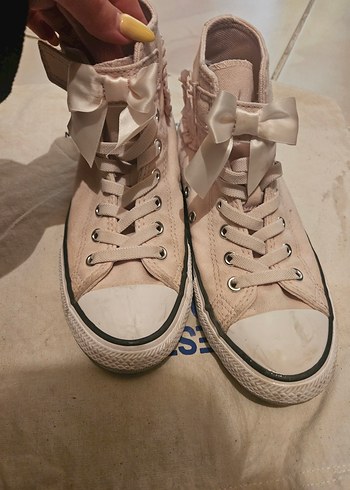 coquette Pembe Fiyonklu ayakkabı converse - Görsel 6