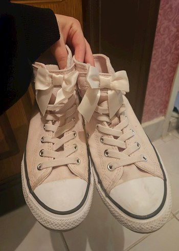 coquette Pembe Fiyonklu ayakkabı converse - Görsel 2