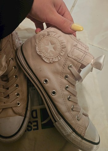 coquette Pembe Fiyonklu ayakkabı converse - Görsel 7