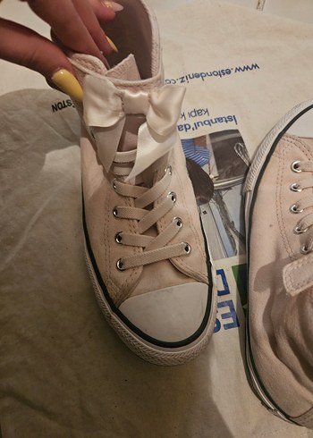coquette Pembe Fiyonklu ayakkabı converse - Görsel 4