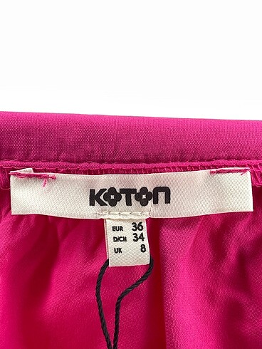 36 Beden pembe Renk Koton Mini Etek %70 İndirimli.
