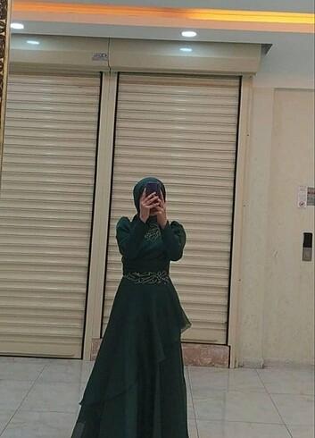 Yeşil abiye 