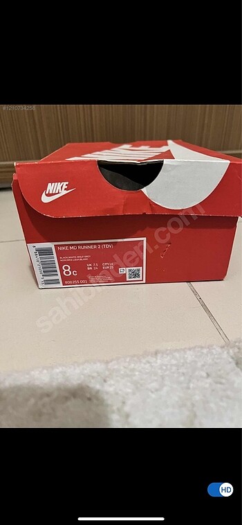 25 Beden Orijinal Nike mdrunner 2 , 25 numara