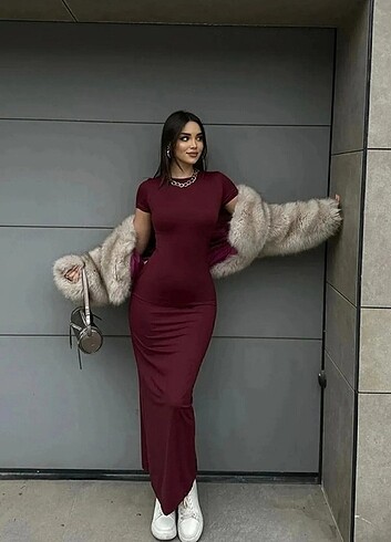 xs Beden Kisa kol elbise
