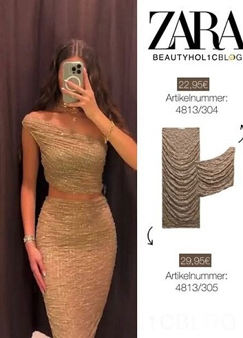Zara taşlı elbise
