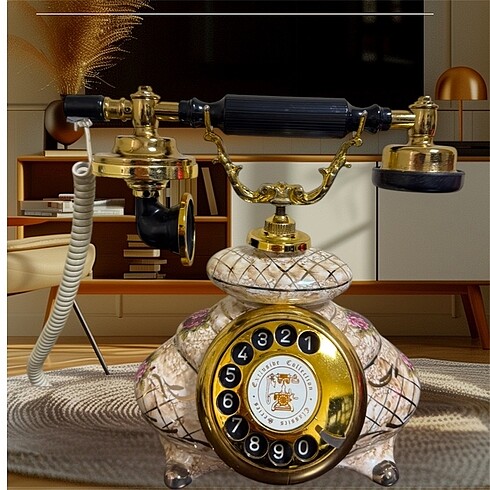 Fransız Antika porselen telefon