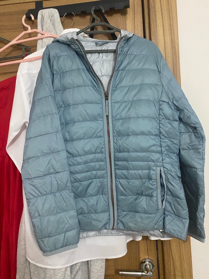 Gri Midi Kadın Kışlık Ceket - Görsel 2