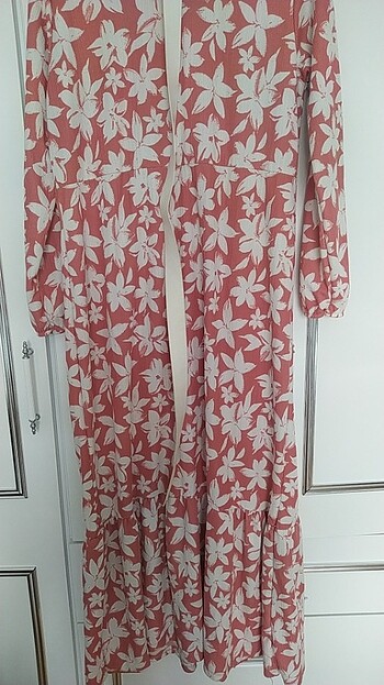 xxl Beden pembe Renk Çiçekli elbise