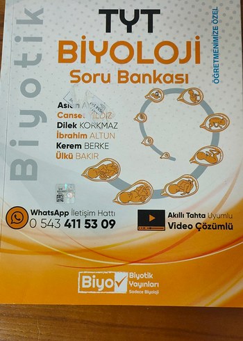 TYT Biyoloji Soru Bankası Video Çözümlü