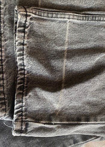 Gri Kadın Kot Pantolon - Görsel 3