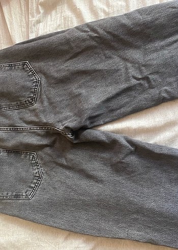 Gri Kadın Kot Pantolon - Görsel 2
