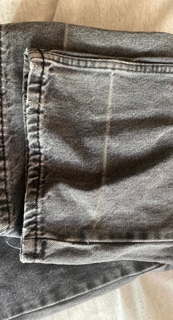 Gri Kadın Kot Pantolon - Görsel 3