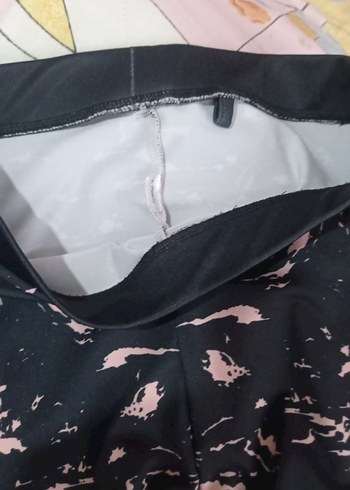 Pastel Çok Renkli Tie-Dye Spor Tayt - Görsel 2