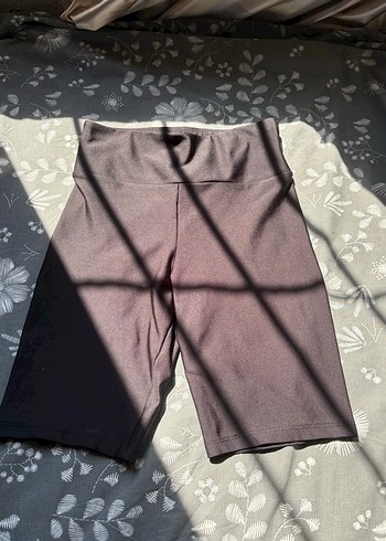 s Beden Siyah Basic Midi Spor Şort