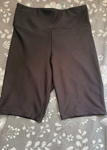 Siyah Basic Midi Spor Şort